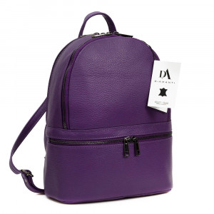 Rucsac dama din piele naturala DiAmanti Francesca Violet
